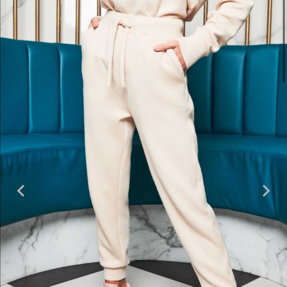 Lavish Alice Relaxed Joggers in Cream